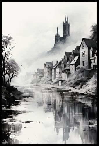 Plakat 61x90,5cm Mglisty Refleks na Arena.pl