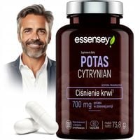 POTAS CYTRYNIAN Łagodny 700MG Na Ciśnienie Układ Nerwowy Mięśnie Serce
