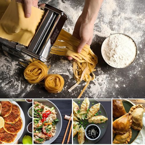 MASZYNKA DO MAKARONU I CIASTA RĘCZNA KRAJARKA KRAJALNICA STAL NIERDZEWNA XL na Arena.pl