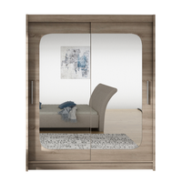 Szafa przesuwna Westa XII z lustrem 150 - pojemna garderoba - TRUFLA