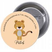Przypinki buttony PRZEDSZKOLE tygrys- twój tekst