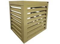 Osłona pompy ciepła 90x80x90 cm żółty Zabudowa TS946