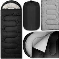 ŚPIWÓR TURYSTYCZNY MUMIA CIEPŁY LEKKI KOŁDRA Z KAPTUREM + POKROWIEC 2W1