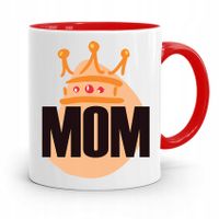 Kubek Czerwony Prezent Dla Mamy Matki Mamusi Mom Z Nadrukiem Ze Zdjęciem