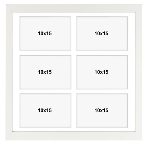 Ramka na 6 zdjęć Hekla 40x40x6 MDF galeria biały 1szt. na Arena.pl