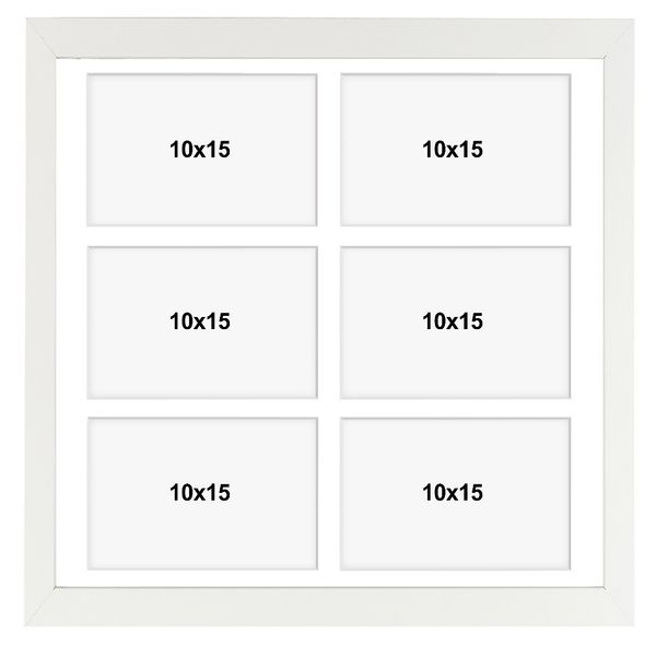 Ramka na 6 zdjęć Hekla 40x40x6 MDF galeria biały 1szt. zdjęcie 3