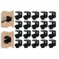 20X CZARNA PODPÓRKA DO PÓŁKI SZKLANEJ, WSPORNIK PÓŁKI PODPÓRKA NA