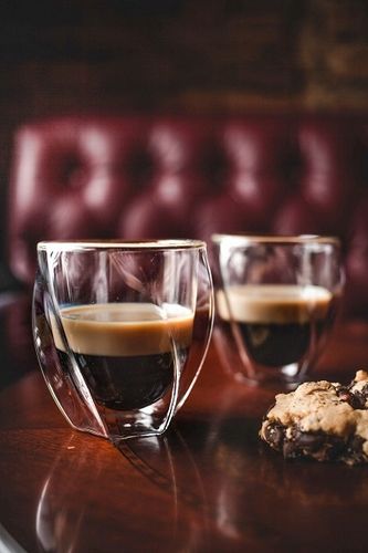 VIALLI CRISTALLO 2 SZKLANKI TERMICZNE KAWY LATTE SOKÓW HERBATY 250 ml na Arena.pl