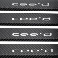 Listwa progowa KIA CEE'D MK3 Stal nierdzewna 304 carbon 4szt