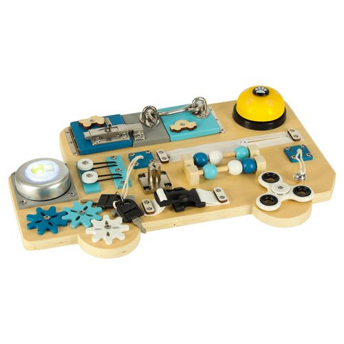 Tablica Manipulacyjna Sensoryczna Drewniana Montessori Ruchome Elementy na Arena.pl