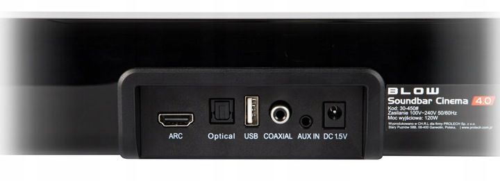 GŁOŚNIK BLUETOOTH SOUNDBAR 120W USB do KOMPUTER PC DŹWIĘK SURROUND 4.0 MP3 zdjęcie 2