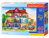 Puzzle maxi 40 elementów. House Life