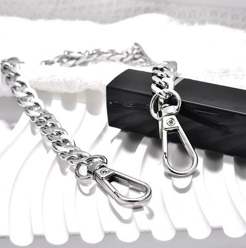 Pasek Do Torebki Torby Łańcuch Długi Srebrny Gruby na Arena.pl