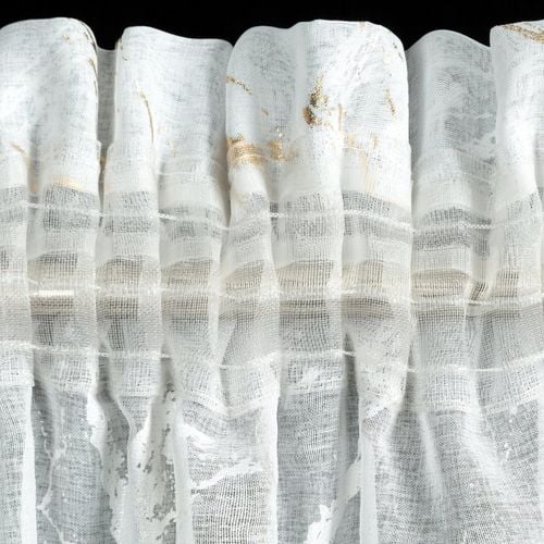 Firana Molly biała 140x270 cm taśma marszcząca z błyszczącym nadrukiem na Arena.pl