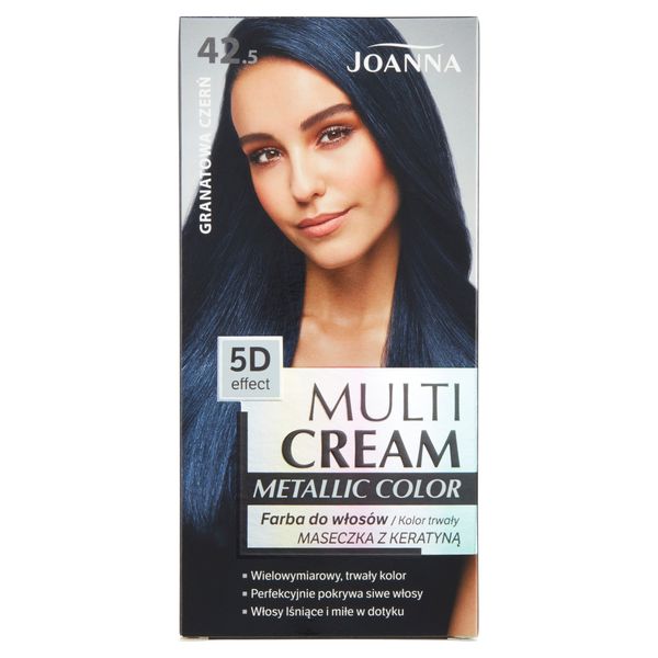 JOANNA Multi Cream Metallic Color Farba do włosów nr 42.5 Granatowa czerń. zdjęcie 1