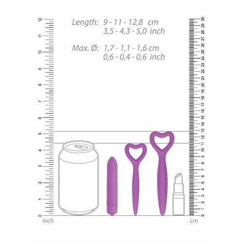 Dylatory Waginalne Ouch Zestaw 5Szt Fioletowe na Arena.pl
