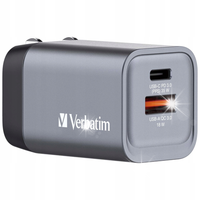 SZYBKA ładowarka sieciowa VERBATIM GaN USB+USB-C QC3.0 35W 3.6A PL UE UK US