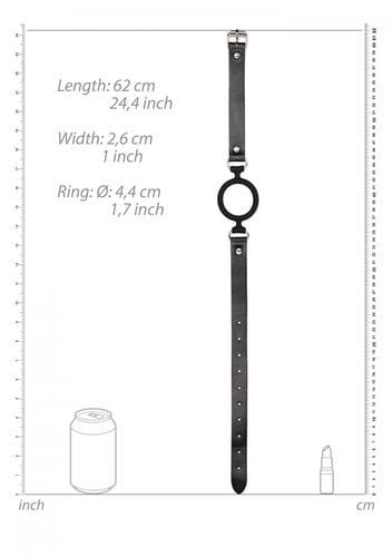 silicone ring gag   with adjustable bonded leather straps na Arena.pl