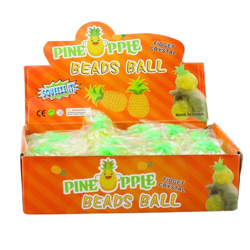 Gniotek Ananas Owoc Antystresowy Z Kulkami Hydrożelowymi Żółty na Arena.pl