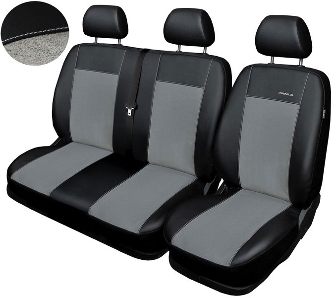 Pokrowce miarowe Premium do Renault Trafic 2+1 01-14r. zdjęcie 1