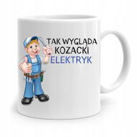 Kubek Prezent Dla Elektryka Kozacki Elektryk Z Nadrukiem Ze Zdjęciem