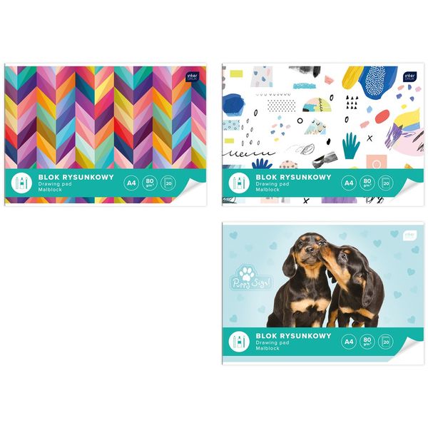 BLOK RYSUNKOWY A4 20 INTERDRUK zdjęcie 1