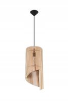 LAMPA WISZĄCA SOLLUX ALEXIA SL.0640 CZARNA/DREWNO