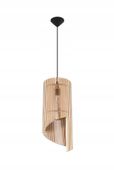 LAMPA WISZĄCA SOLLUX ALEXIA SL.0640 CZARNA/DREWNO
