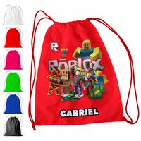 WOREK PLECAK SPORTOWY NA WF DLA DZIECI - ROBLOX + IMIĘ! GRA