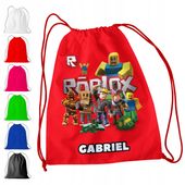 WOREK PLECAK SPORTOWY NA WF DLA DZIECI - ROBLOX + IMIĘ! GRA
