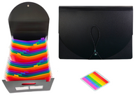 Organizer Teczka Z Przegródkami Kolorowa Zakładki Dokumenty A4