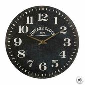 Zegar Alex 38cm vintage czarny