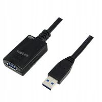 Przedłużacz USB LogiLink UA0127 czarny 5 m