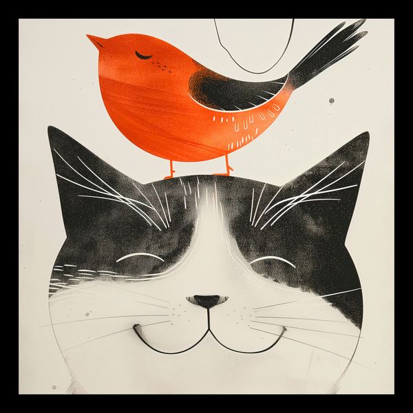 Plakat 20x20cm Pyzaty Przyjaciel zdjęcie 2