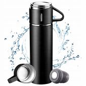 TERMOS KUBEK TERMICZNY BIDON NA KAWĘ HERBATĘ DO SPORTÓW 500ML CZARNY
