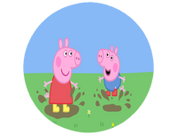 Opłatek na tort Świnka Peppa