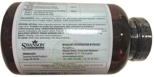 Multiomega 3-6-9 EFAs (120kaps) Swanson na Arena.pl
