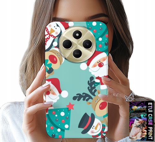 ETUI DO XIAOMI REDMI 14C 4G - MIKOŁAJ, RENIFER BAŁWAN ŚWIĄTECZNE WZORY na Arena.pl