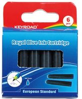 naboje do piór keyroad 6szt. niebieskie 4756