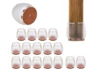 16x nakładki silikonowe nogi krzesła meble filc