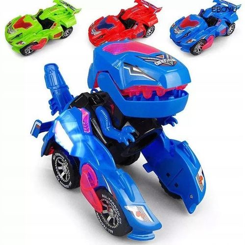 DINOZAUR ZMIENIAJĄCY SIĘ W AUTO Samochód robot gra zabawka transformermuje na Arena.pl