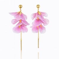 kolczyki wiszące, efektowne materiałowe kwiaty, koraliki k1711