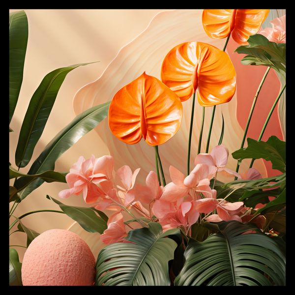 Plakat 30x30cm Pomarańczowy Raj zdjęcie 2