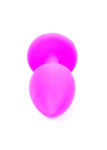 plug-jewellery pink silicon plug small- light blue diamond na Arena.pl