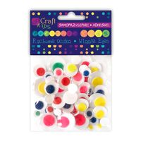 SAMOPRZYLEPNE RUCHOME OCZKA MIX 75 SZT 6980