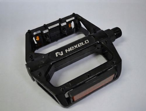 Pedały rowerowe MTB BMX aluminiowe Z ODBLASKAMI do roweru 9/16 cala CZARNE na Arena.pl