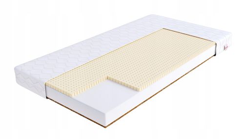 Materac LATEKSOWY 160x200 KOKOS LATEKS PERFOROWANY stabilność przewiewność na Arena.pl