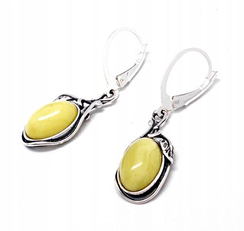 SREBRNY WISIOREK Z BURSZTYNEM na Arena.pl