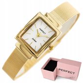 ZEGAREK DAMSKI PERFECT DIUNA złoty bransoletka +BOX +GRAWER