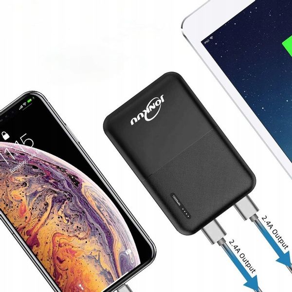 MINI POWERBANK PRZENOŚNA ŁADOWARKA 10000 mAh 2×USB/Micro USB/USB-C POWER zdjęcie 2